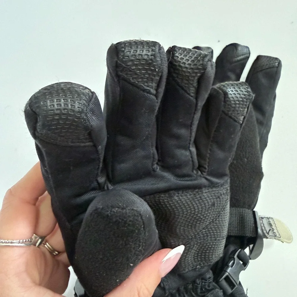HEAD Girls Gloves Junior Kids Black Pink Pads Ski Snowboard Outdoors Sz L
